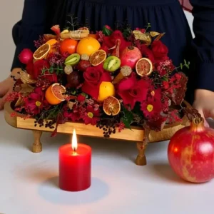 سینی شب یلدا آذین