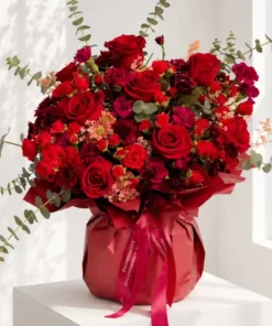 جار گل قرمز