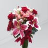 سفارش آنلاین دسته گل رز و لیلیوم از گلفروشی اینترنتی