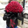 دسته گل رز اطلس