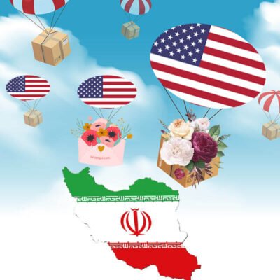 ارسال گل به ایران از آمریکا