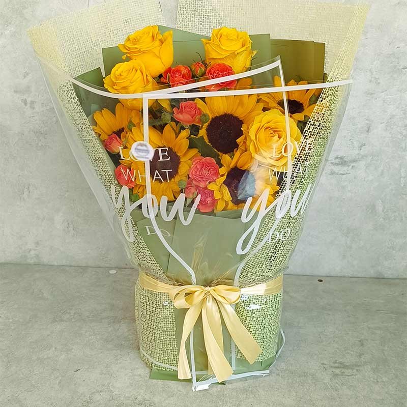 دسته گل زرد