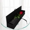 باکس گل رز قرمز تک شاخه