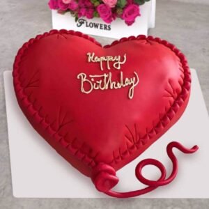 کیک قلب بادکنکی