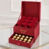 باکس سورپرایزی گل رز و شکلات کد 2